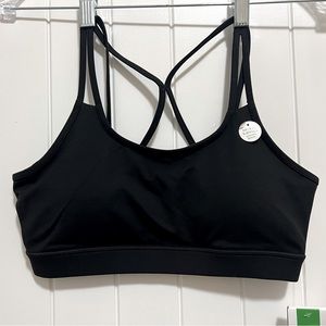 NWT Black Gaiam Bralette(medium support) size S.